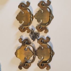 4 Vintage Drawer Pulls - 3 inches